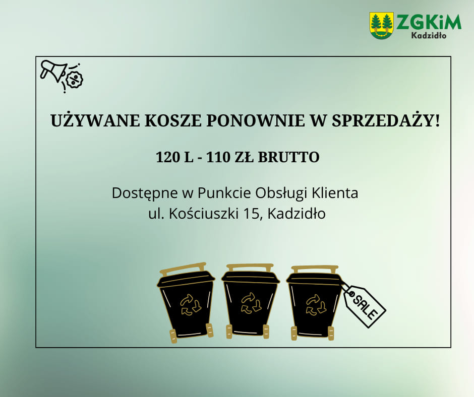 Używane kosze ponownie w sprzedaży!